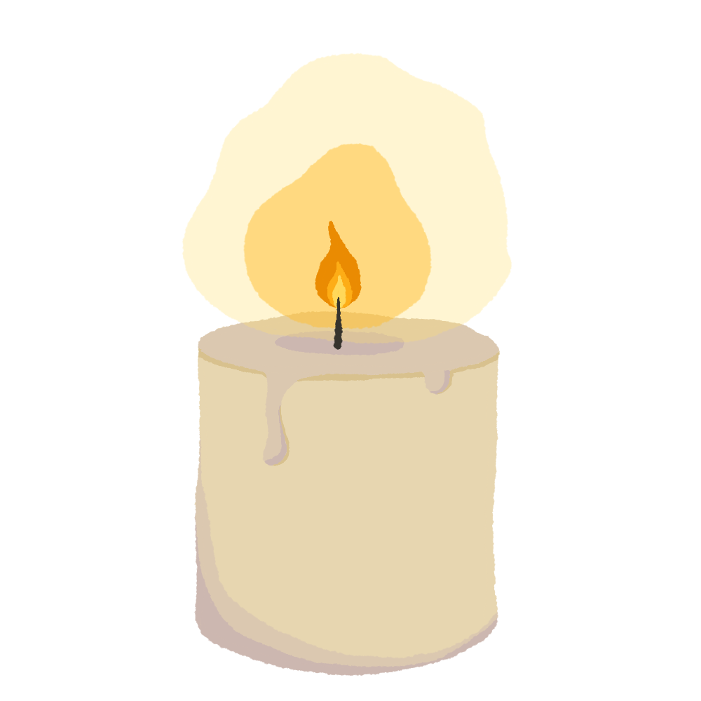 Astronomy Graphics Library illustration of a lit candle