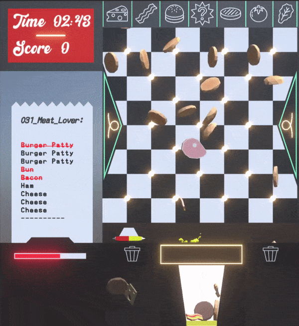 Plinko Burger Game Scene