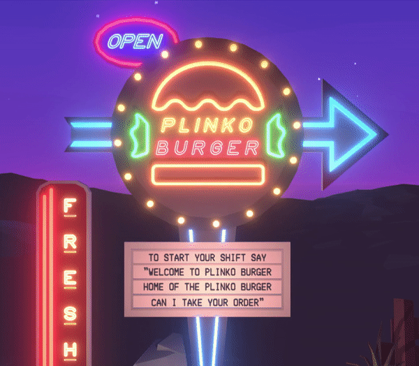 Plinko Burger Start Scene
