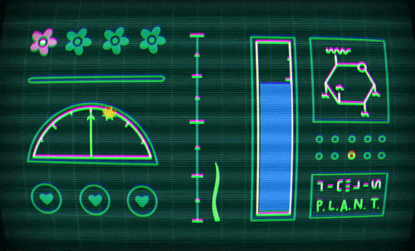 Plant scene screen