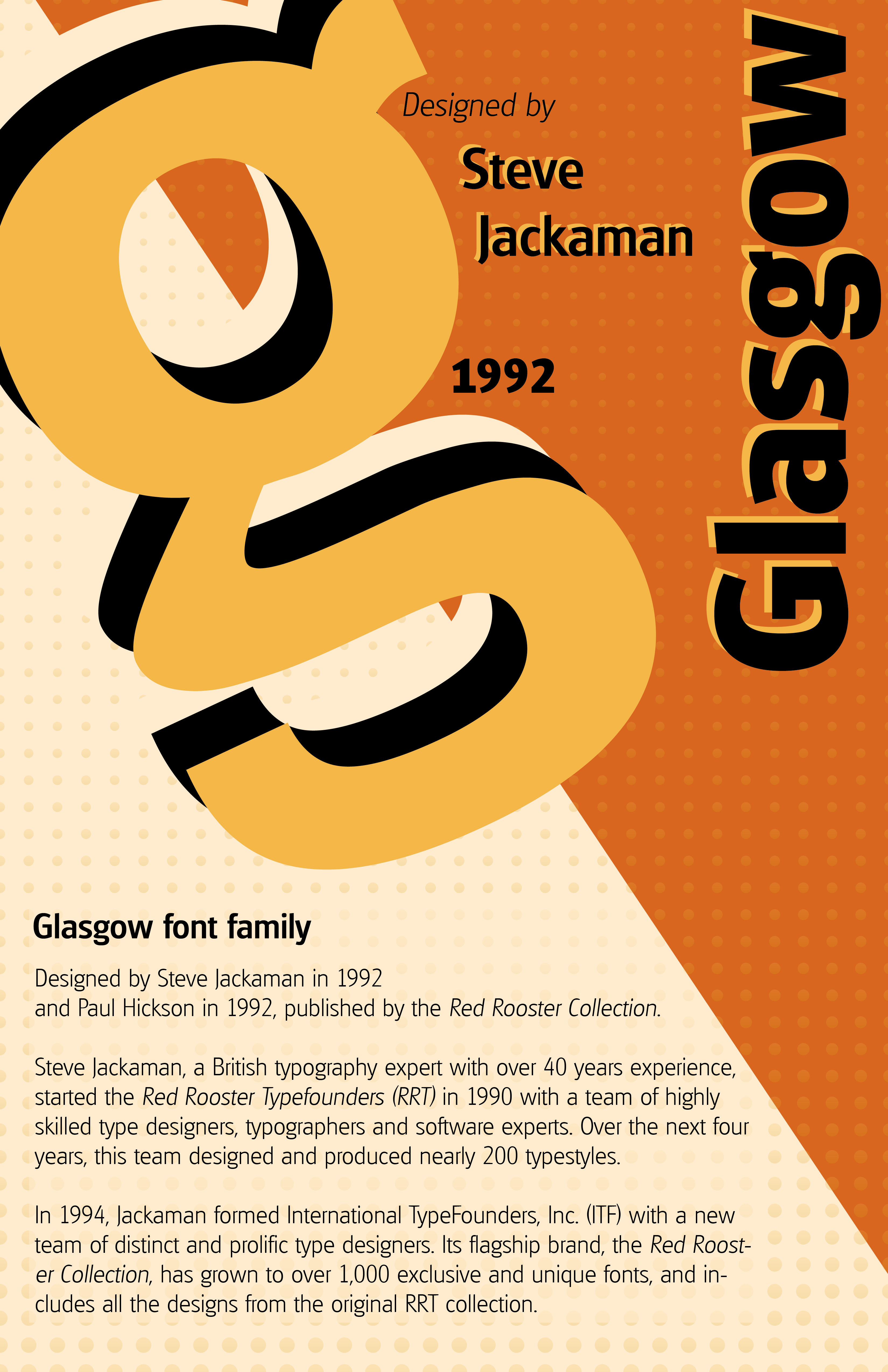 Glasgow Font Poster