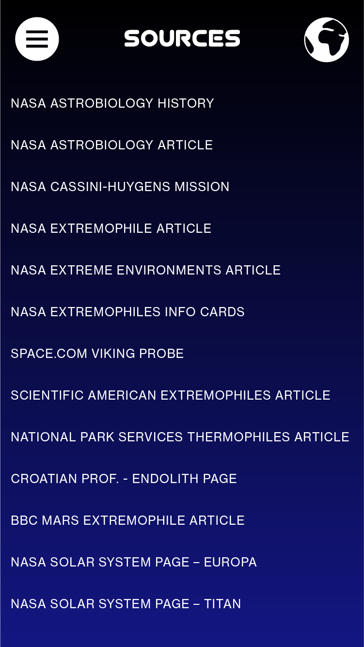 Extremophiles Infographic Pannel